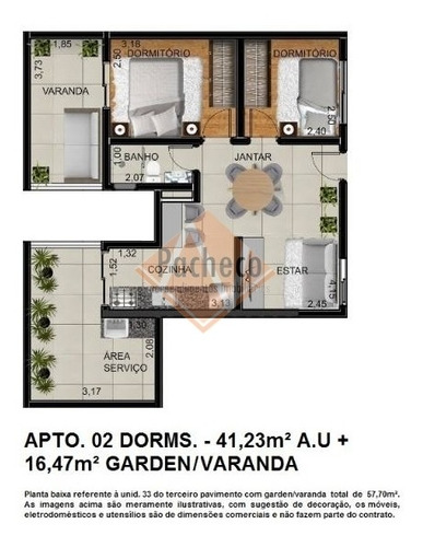 Imagem 18 de 21 de Apartamento Na Penha, 53 M², 02 Dormitórios, 1 Vaga, R$290.000,00 - 2386