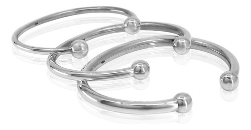 Vy Jewelry Brazalete Clásico De Plata De Ley 925 Para Hombre