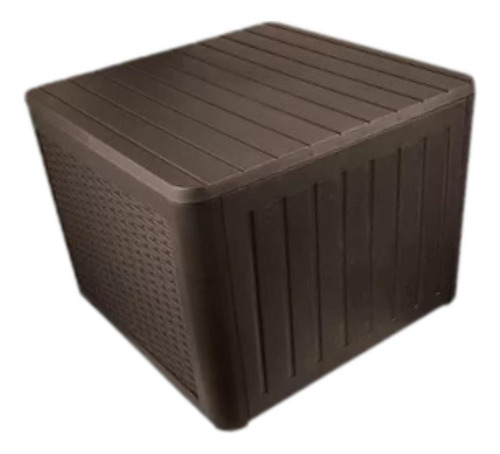 Mesa Auxiliar Para Exteriores, Mesa Marrón 55x56cmx43,5cm
