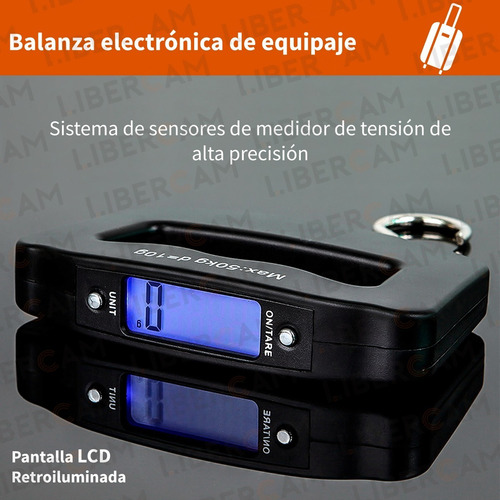 Balanza Para Valijas Digital Portátil De Mano Pesa 50kg-10g