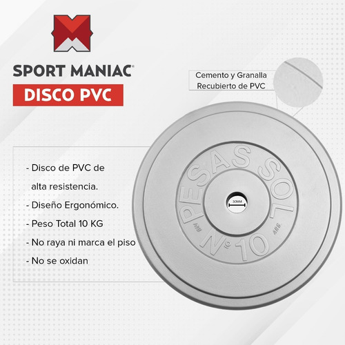 Imagen 3 de 6 de Kit Sport Maniac Gris Mancuernas, Step, Módulos, Peso 20 Kg