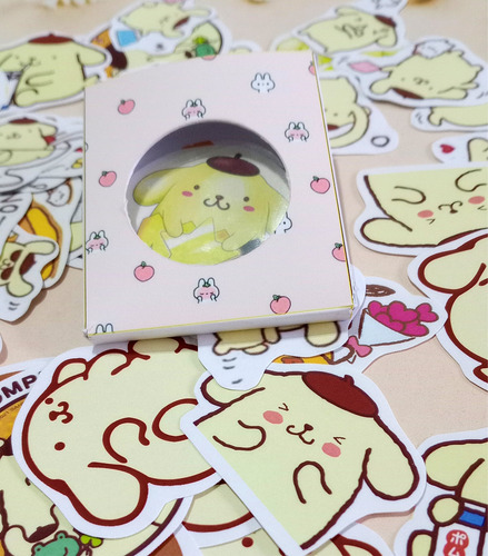 Cajita Sticker Pompompurin Kawaii Souvenir Scrap