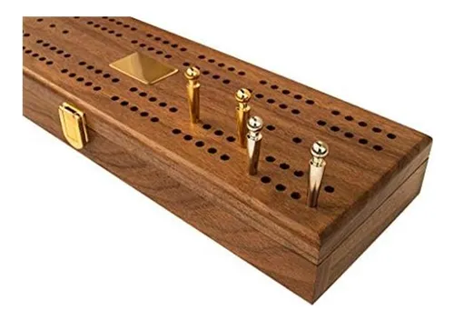 Alex Cramer Mariner Domino Juego Con Estuche De Nogal Doble