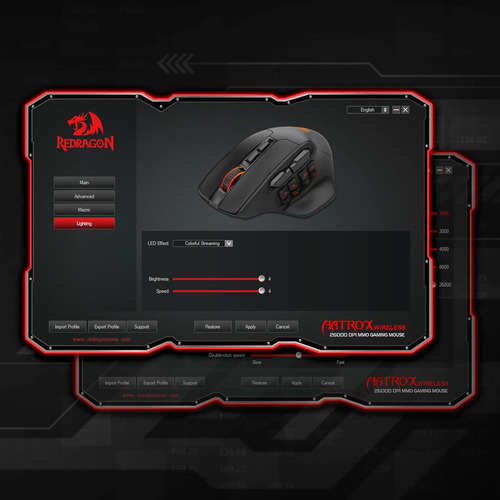 Redragon M811 Pro Wireless Mmo Gaming Mouse, 15 Botones Prog