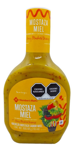 Aderezo Para Comida Sabor Mostaza Con Miel Member's Mark Bot