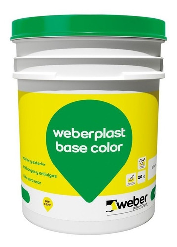 Weberplast Base Color Almendra Revestimientos 20kg Sibaco