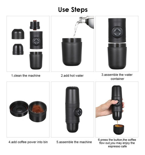 Máquina De Café Espresso Portátil De Accionamiento Manual