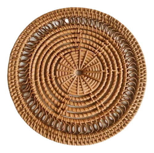 * Cesta Poco Profunda Hueca De Decoración Flor Redonda 30cm