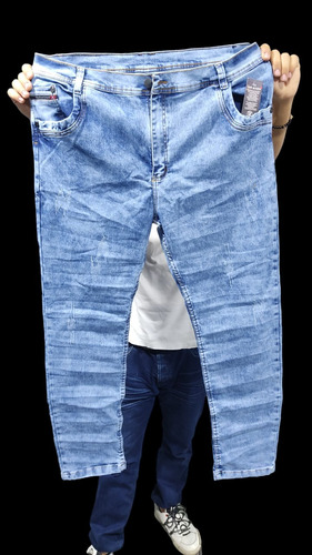 Jeans Licrado Para Hombre Tallas Grandes Excelentes