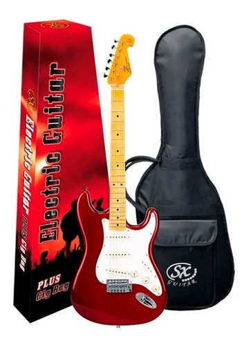 Guitarra Sx Vintage Sst57 Vermelho Serie Plus C/capa Oferta