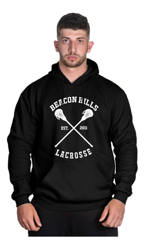 Blusa Canguru Unissex Série Teen Wolf Lacrosse Yukimura 15