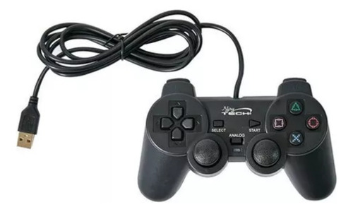 Gamepad Njoytech Nj-c1005b Usb Cable Para Pc/mac Negro Negro