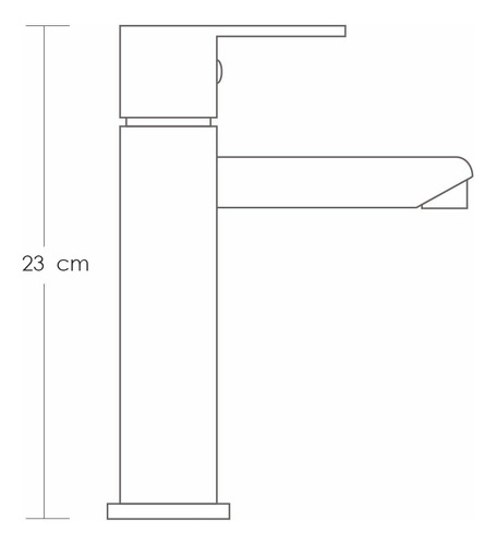 Grifo Mezclador Para Lavabo 24cm Funcion Agua Fria/caliente Acabado FA-7751A Color FA-7751A