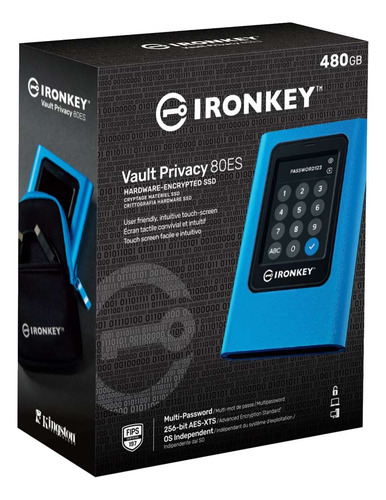 Ssd Externo Kingston Ironkey Vault Privacy 80 480gb Usb 3.2