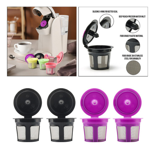 B Filtros De Cápsulas De Café Reutilizables Y Recargables K