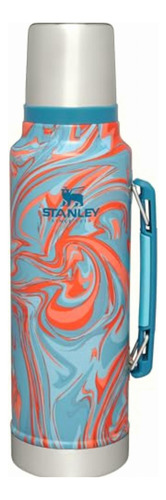 Stanley Classic Botella De Boca Ancha Aislada Al Aspiradora, Color Remolino De Piscina