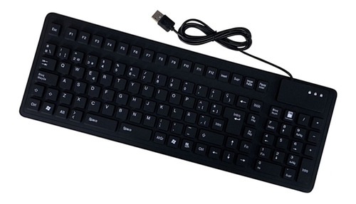 Teclado Plegable De Silicona En Español Con Cable Usb,