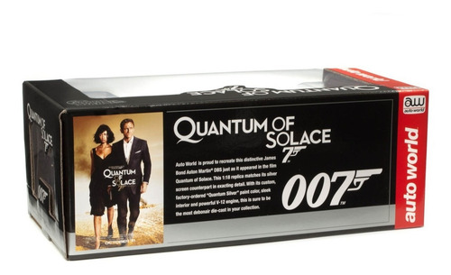 Aston Martin Dbs Quantum James Bond 007 1:18 Autoworld Color Negro