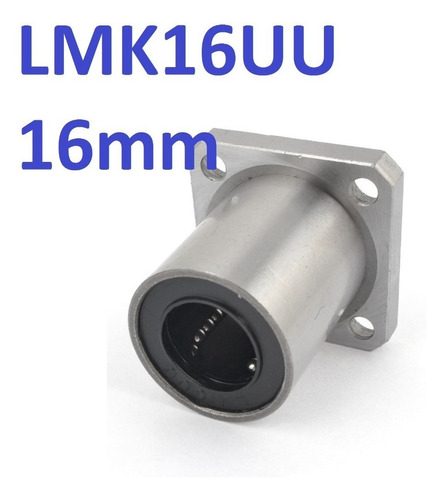 Rodamiento Lineal 16mm Lmk16uu Con Brida Compatible Lm16uu