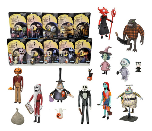 Jack Skellington 10 Figuras Reaction Originales (Usado)