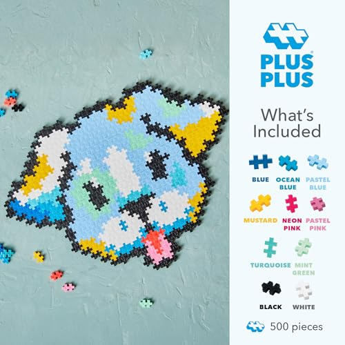 Plus Plus Puzzle Por Números, 500 Piezas Mini Bloques De Col
