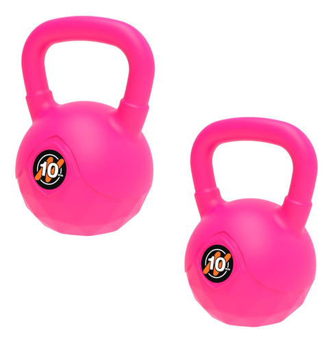 Par De Pesas Rusa Kettlebell Pvc 10kg Funcional Gym Gimnasio