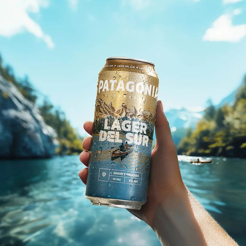 Cerveza Patagonia Lager Del Sur Lata 473ml Pack X24 Unidades