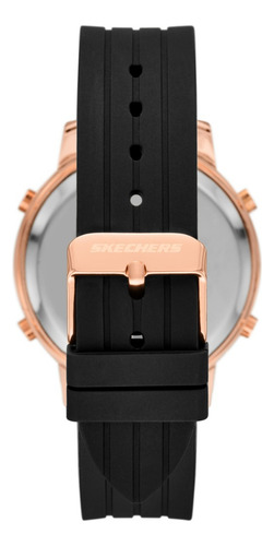 Reloj Mujer Skechers Sr6325 De Silicona Negro Fondo PANTALLA NEGATIVA