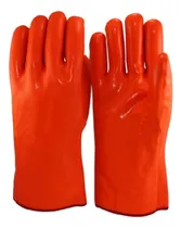 Comprar Guantes De Pvc Forrado Fluo 35cm Para Frio-seguridad Laboral