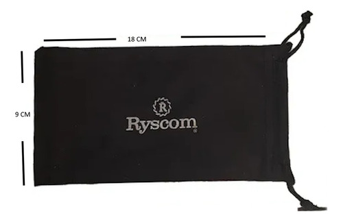 Ryscom Estuche Rigido Afelpado Con Cierre Para Gafas De Sol Con Paño Suave De Limpieza De Calidad Bolsa De Tela Fina Correja Ajustable De 60cm Con Puntas De Sulicona Para Sujeccion Color Negro