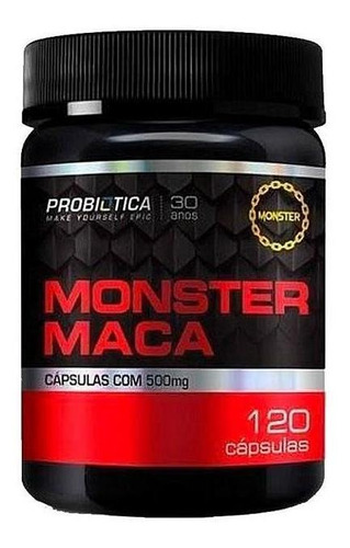 Monster Maca Peruana 120 Cápsulas Probiotica 