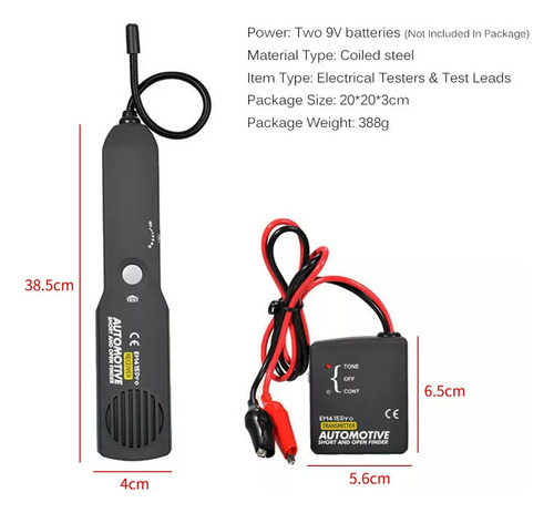 Para Z0hz #uto Circuito #uto Quebr# De Fio Tester Em415pro*