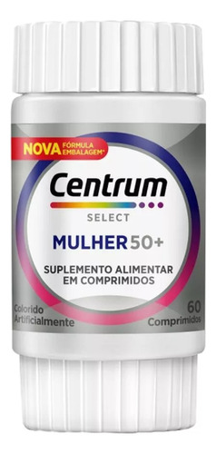 Multivitamínico Centrum Select Mulher 50+ 60 Comprimidos Sem Sabor
