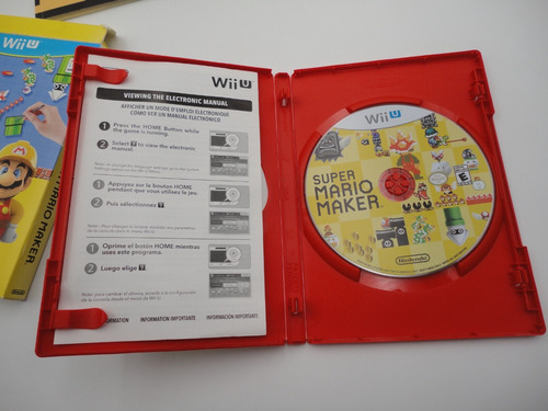 Super Mario Maker Wii U Original Completo Caja Exterior (Usado)