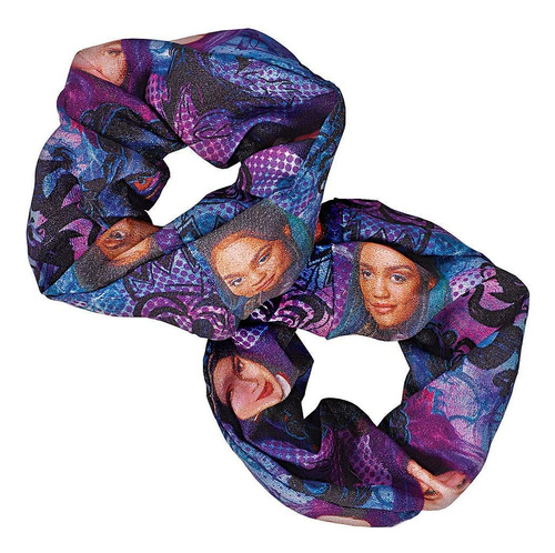 Disney Descendants 3 Scrunchies | 4 Pulgadas | Multicolor - 