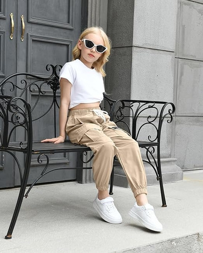 Pantalon Casual De Cintura Alta Para Niñas 14 Años