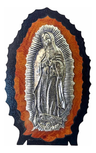 Retablo Sobremesa Metal Virgen De Guadalupe (15 X 10)cm