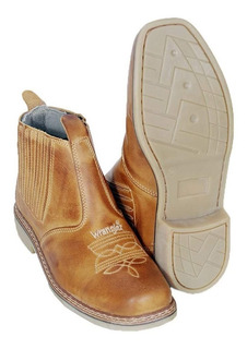 botina wrangler marrom