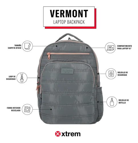 Mochila Notebook Xtrem Vermont 5xt Gris 15