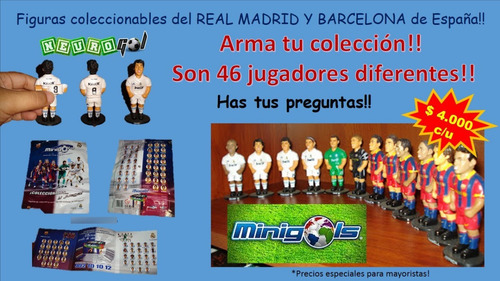 Imagen 2 de 2 de Jugadores De Futbol Barcelona Y Real Madrid - Futbolin