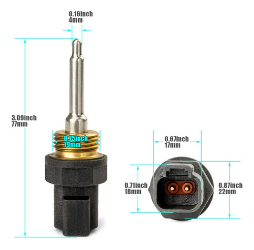 Sensor De Temperatura Para Cat C12/c15 725 730 735 740 264-4