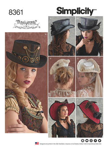 8361 Steampunk Diseño Costura Para Dama Talla L