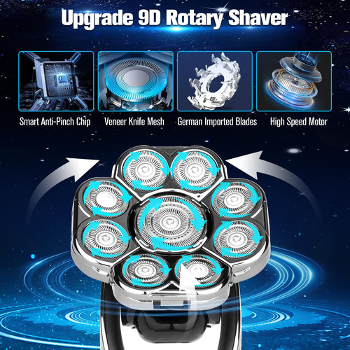 Electric Razor Softula 9d Head Shavers For Bald Men