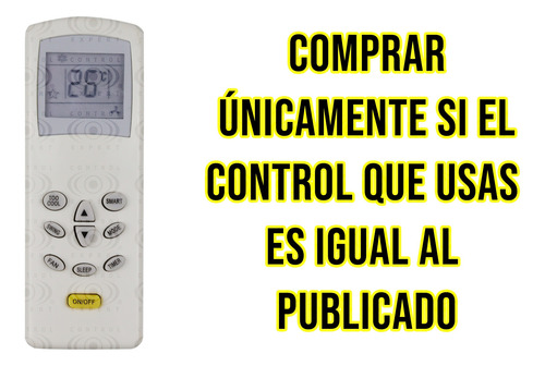 Control Compatible Con Minisplit Daewoo Mirage Whirlpool