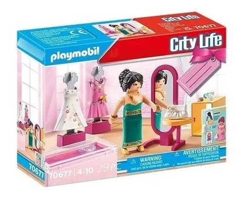 Playmobil Set Tienda De Moda Festiva 70677 Intek