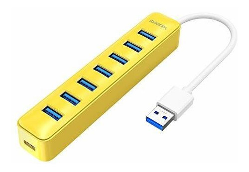 Idsonix Hub Usb *****, Hub Usb Alimentado De 7 Puertos 5v - 