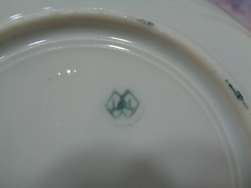 Imagen 9 de 9 de Antigua Taza De Té Con Plato De Porcelana Oriental