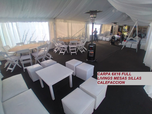 Imagen 7 de 10 de Alquiler Carpas Estructurales, Livings, Sillas De Bar, Mesas