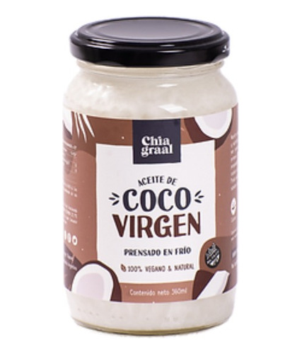 Aceite De Coco Chia Graal Virgen 360 Ml