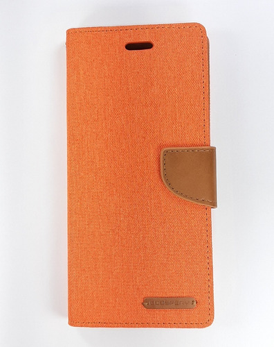 Imagen 3 de 6 de Funda Protector Cartera Con Tarjetero Canvas Para Moto G 5g